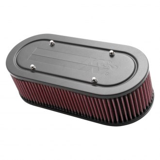 K&N® 56-1770-2 - Custom Racing Oval Red Air Cleaner Assembly (1.75