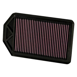 K&N® - 33 Series Unique Red Air Filter (10.625" L x 6.625" W x 0.875" H)