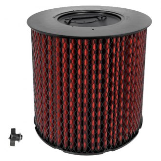 K&N® - Heavy Duty Round Straight Red Air Filter