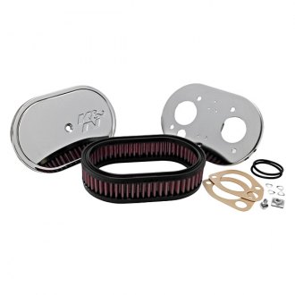 56-9074 k&n custom air filter kit for single & twin barrel weber carbs 