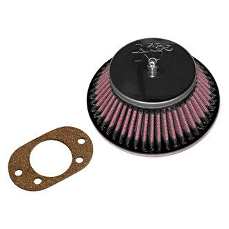 K&N® - Custom Racing Round Tapered Red Air Cleaner Assembly (1.875" ID)