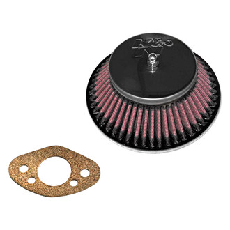 K&N® - Custom Racing Round Tapered Red Air Cleaner Assembly (1.25" ID)