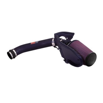 K&N® - 57 Series FIPK Generation II High-Density Polyethylene Black Cold Air Intake System with Red Filter and Intake Pipe