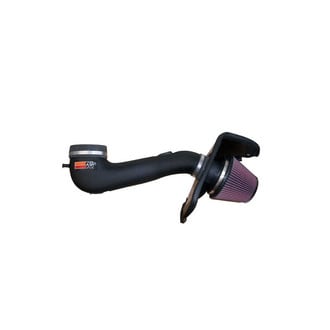 K&N® - 57 Series FIPK Generation II High-Density Polyethylene Black Cold Air Intake System with Red Filter and Intake Pipe and Heat Shield
