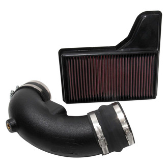 K&N® - 57 Series FIPK Generation II High-Density Polyethylene Black Cold Air Intake System with Red Filter