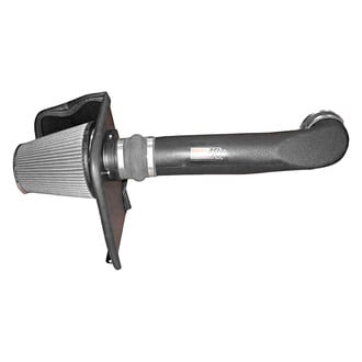 K&N® - 57 Series FIPK Generation II High-Density Polyethylene Black Cold Air Intake System with Red Filter and Intake Pipe and Heat Shield