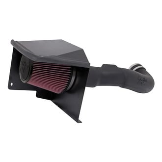 K&N® - 57 Series FIPK Generation II High-Density Polyethylene Black Cold Air Intake System with Red Filter