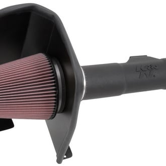 K&N® - 57 Series FIPK Generation II High-Density Polyethylene Black Cold Air Intake System with Red Filter