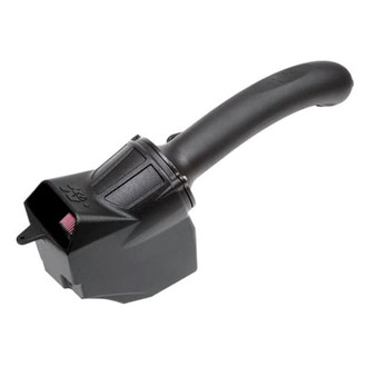 K&N® - 63 Series AirCharger® High-Density Polyethylene Black Cold Air Intake System with Red Filter