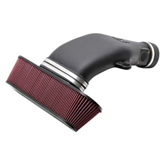 K&N® - 63 Series AirCharger® Black Cold Air Intake System with Red Filter