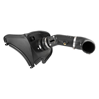 K&N® - 63 Series AirCharger® High-Density Polyethylene Black Cold Air Intake System with Red Filter