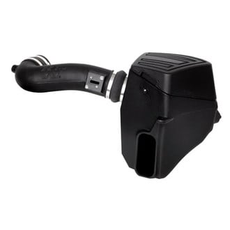 K&N® - 63 Series AirCharger® High-Density Polyethylene Black Cold Air Intake System with Red Filter