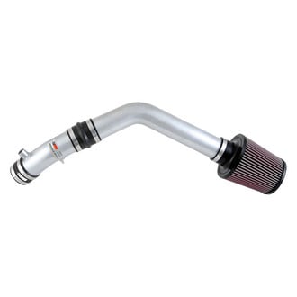 K&N® - 69 Series Typhoon® Complete Aluminum Silver Cold Air Intake System with Red Filter
