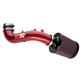 K&N® - 69 Series Typhoon® Aluminum Red Short Ram Air Intake System with Red Filter
