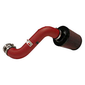K&N® - 69 Series Typhoon® Aluminum Wrinkle Red Short Ram Air Intake System with Red Filter
