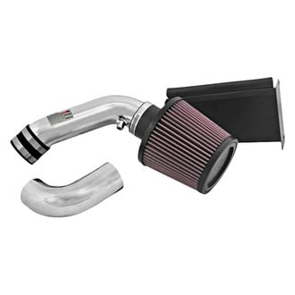 K&N® - 69 Series Typhoon® Aluminum Polished Cold Air Intake System with Red Filter