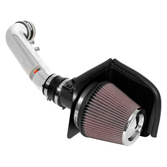 K&N® - 69 Series Typhoon® Aluminum Polished Cold Air Intake System with Red Filter