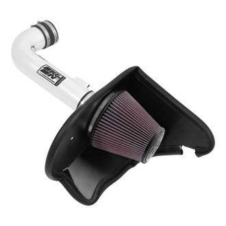 K&N® - 69 Series Typhoon® Aluminum Bright Aluminized Cold Air Intake System with Red Filter