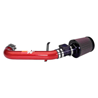 K&N® - 69 Series Typhoon® Aluminum Red Short Ram Air Intake System with Red Filter