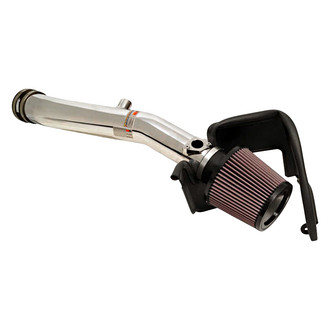 K&N® - 69 Series Typhoon® Aluminum Polished Cold Air Intake System with Red Filter