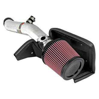 K&N® - 69 Series Typhoon® Aluminum Polished Cold Air Intake System with Red Filter