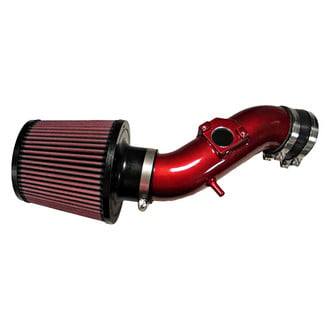K&N® - 69 Series Typhoon® Aluminum Red Short Ram Air Intake System with Red Filter
