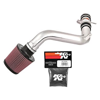 K&N® - 69 Series Typhoon® Complete Aluminum Polished Cold Air Intake System with Red Filter