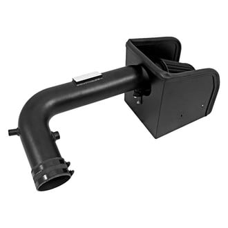 K&N® - 71 Series Blackhawk Induction® Aluminum Black Powder Coated Cold Air Intake System with Black Filter