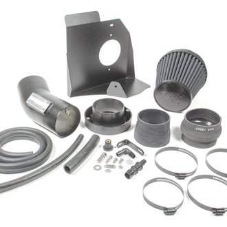 K&N® - 71 Series Blackhawk Induction® Aluminum Black Powder Coated Cold Air Intake System with Black Filter