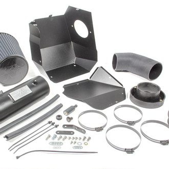 K&N® - 71 Series Blackhawk Induction® Aluminum Black Powder Coated Cold Air Intake System with Black Filter