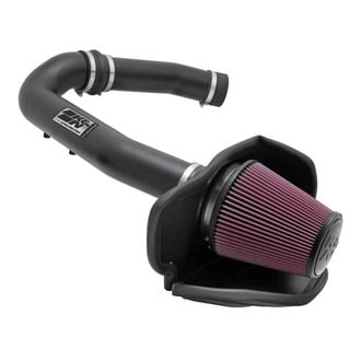 K&N® - 77 Series High-Flow Performance Aluminum Cold Air Intake System with Red Filter