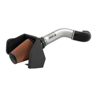 K&N® - 77 Series High-Flow Performance Aluminum Polished Cold Air Intake System with Red Filter