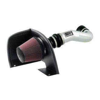 K&N® - 77 Series High-Flow Performance Aluminum Polished Cold Air Intake System with Red Filter
