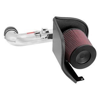 K&N® - 77 Series High-Flow Performance Aluminum Cold Air Intake System with Red Filter