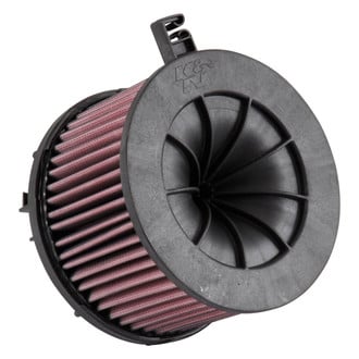 K&N® - E Series Round Straight Red Air Filter (2.625" ID x 6.625" OD x 4.5" H)