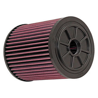 K&N® - E Series Round Straight Red Air Filter (3.938" ID x 6.125" OD x 7.313" H)