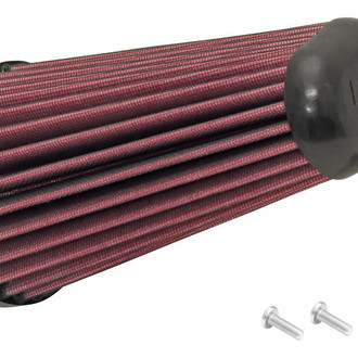 K&N® - E Series Oval Red Air Filter (4.188" B x 5.063" BOW x 3.344" TOL x 2.344" TOW x 8.375" H)