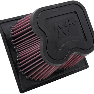 K&N® - E Series Unique Red Air Filter (6.5" H)