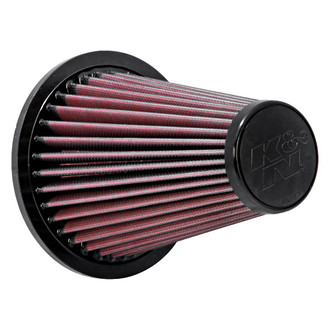 K&N® - E Series Round Tapered Red Air Filter (6.5" B x 3" T x 6.5" OD x 7.375" H)