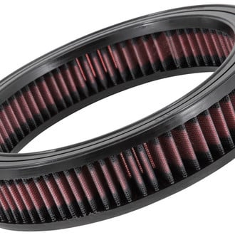 K&N® - E Series Round Straight Red Air Filter (8" ID x 10" OD x 2" H)