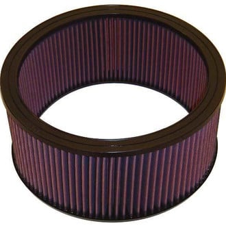 K&N® - E Series Round Straight Red Air Filter (9.813" ID x 11.875" OD x 5.5" H)