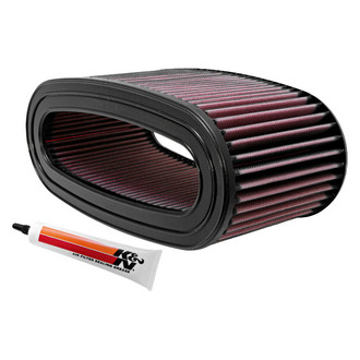 K&N® - E Series Oval Air Filter with Open Top