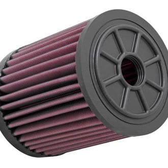 K&N® - E Series Round Straight Red Air Filter (3.625" ID x 6" OD x 7.375" H)