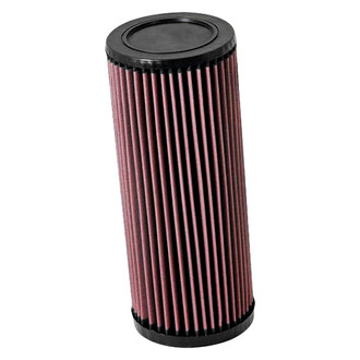 K&N® - E Series Round Straight Red Air Filter (3.313" ID x 5.313" OD x 13.25" H)