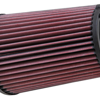 K&N® - E Series Round Tapered Red Air Filter (4" F x 6" B x 4.75" T x 8.625" H)