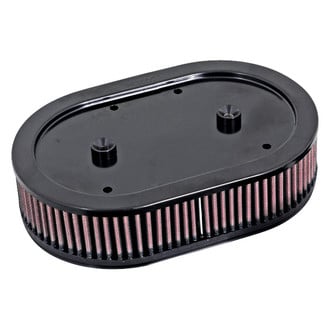 K&N® - E Series Oval Red Air Filter (9.375" BOL x 6.125" BOW x 9.375" TOL x 6.125" TOW x 2.25" H)