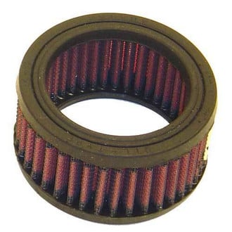 K&N® - E Series Round Straight Red Air Filter without Inner Wire (2.875" ID x 3.875" OD x 2" H)