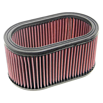 K&N® - E Series Oval Red Air Filter (8.875" BOL x 5.25" BOW x 8.875" TOL x 5.25" TOW x 4.5" H)