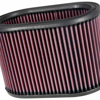 K&N® - E Series Oval Red Air Filter (8.875" BOL x 5.25" BOW x 8.875" TOL x 5.25" TOW x 6" H)