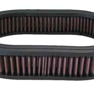 K&N® - E Series Oval Red Air Filter (11.5" BOL x 8.125" BOW x 11.5" TOL x 8.125" TOW x 2" H)